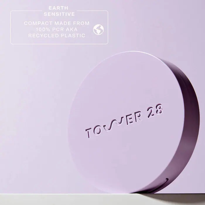 Tower 28 Beauty GetSet Blur + Set Talc-Free Pressed Setting Powder Color: translúcido