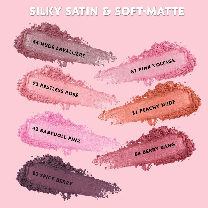 Yves Saint Laurent Make Me Blush 24H Buildable Powder Blush Color 44 Nude Lavalliere - iconic dusty pink satin