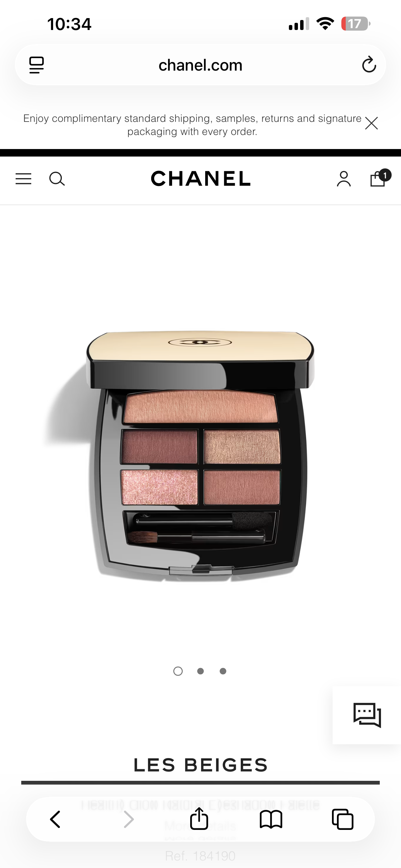 Chanel LES BEIGES Healthy Glow Natural paleta de sombras tono tender