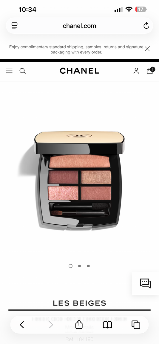 Chanel LES BEIGES Healthy Glow Natural paleta de sombras tono tender