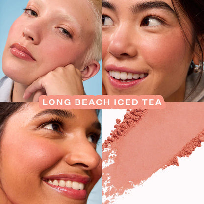 Tower 28 GetSet® Blur + Set Matte Powder Blush Color: Long Beach Iced Tea