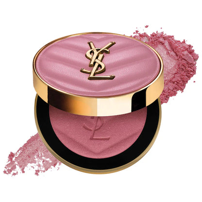 Yves Saint Laurent  Make Me Blush 24H Buildable Powder Blush Color 44 Nude Lavalliere - iconic dusty pink satin