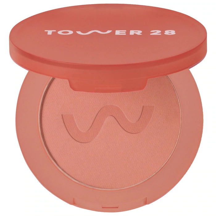 Tower 28 GetSet® Blur + Set Matte Powder Blush Color: Long Beach Iced Tea