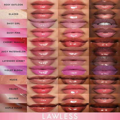 LAWLESS Forget The Filler Lip Plumper Line Smoothing Gloss Color: Daisy Girl