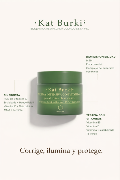 Kat Burki vitamin C intensive.  Crema facial 1oz