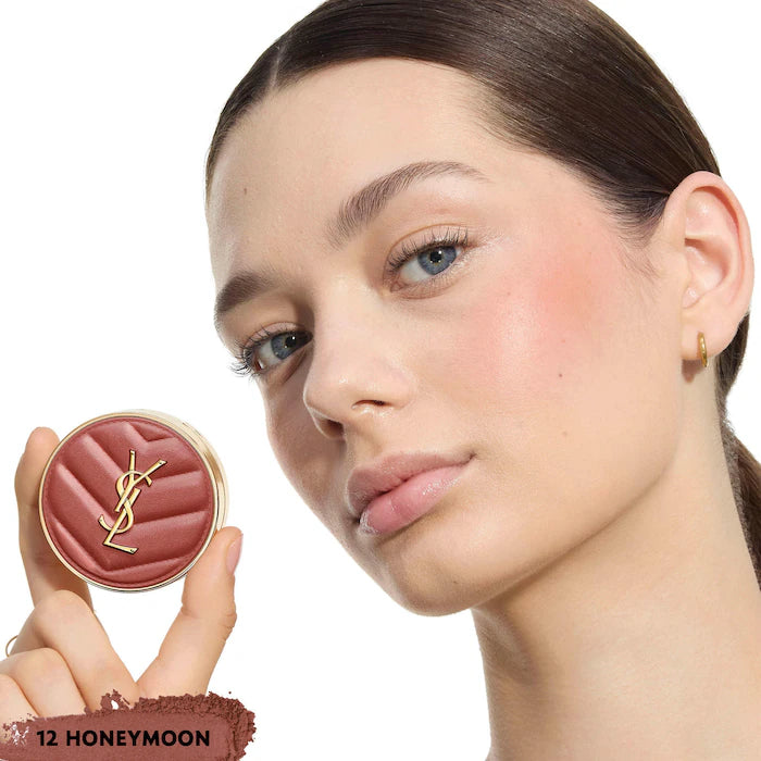 Yves Saint Laurent  Make Me Blush 24H Buildable Powder Blush 12 Honeymoon - caramel shimmer