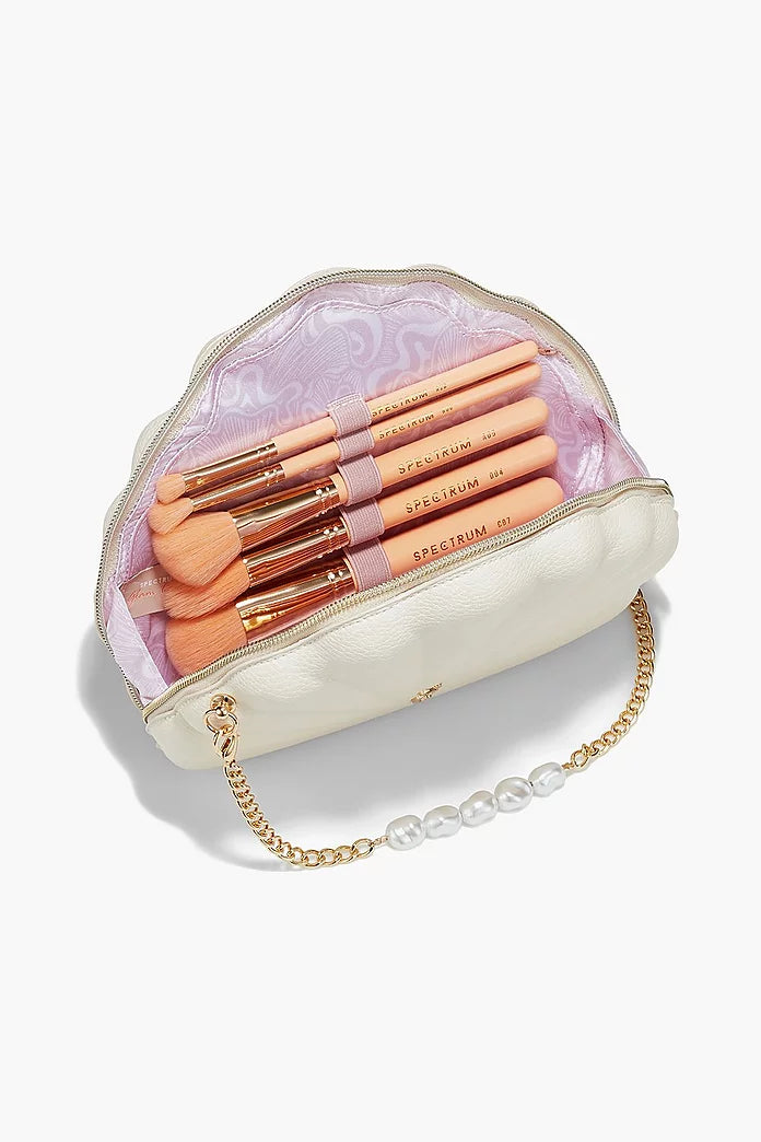 Spectrum Glam Clam 10 Piece Brush Set in Bag