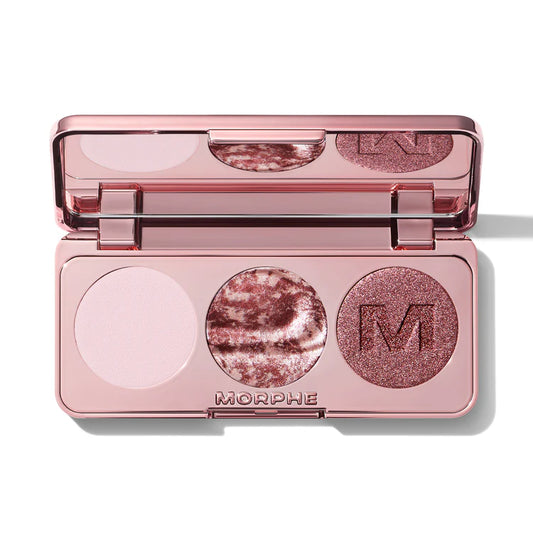 Morphe dazzling metallics eyeshadow trio tono Pinky Ring