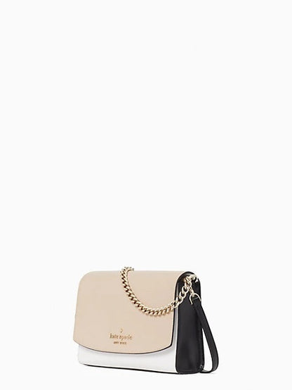 Kate Spade Carson Convertible Crossbody en Warm Beige Multi.