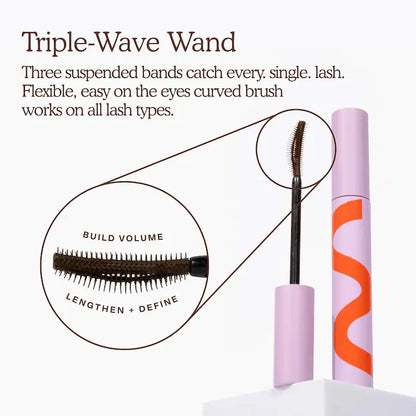 Tower 28 Beauty
MakeWaves Lengthening + Volumizing Mascara