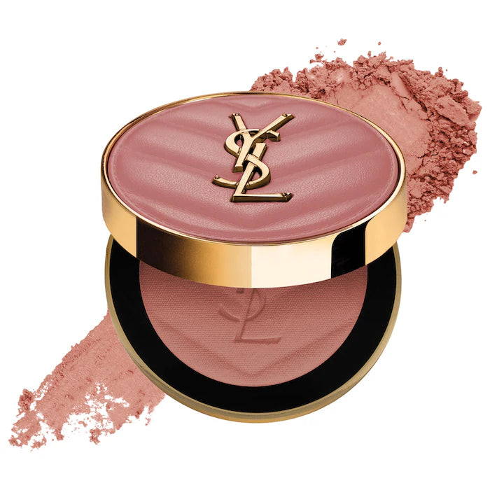 Yves Saint Laurent  Make Me Blush 24H Buildable Powder Blush 23 Hot Mauve - warm rosey taupe matte