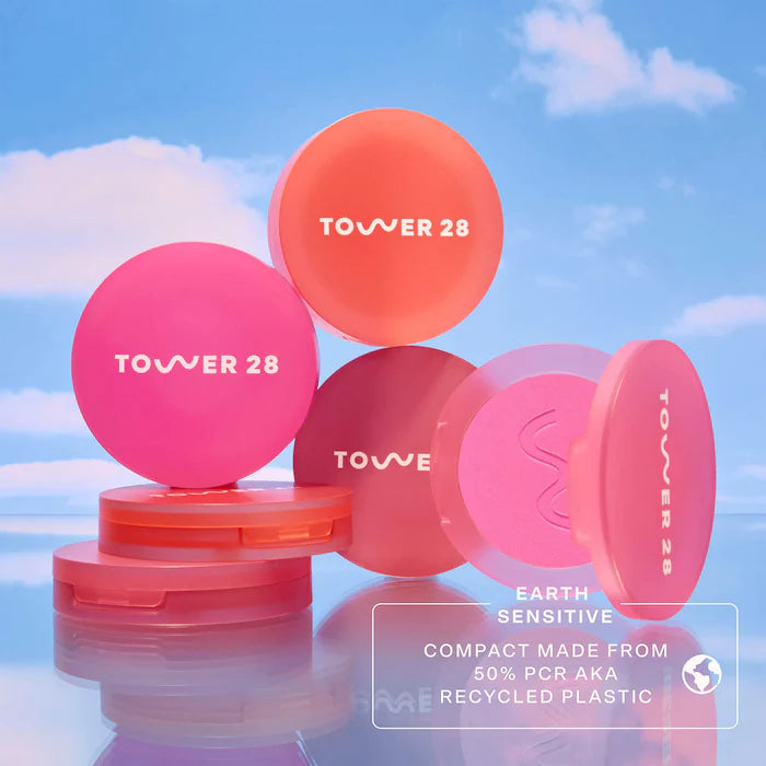 Tower 28 GetSet® Blur + Set Matte Powder Blush Color: Long Beach Iced Tea