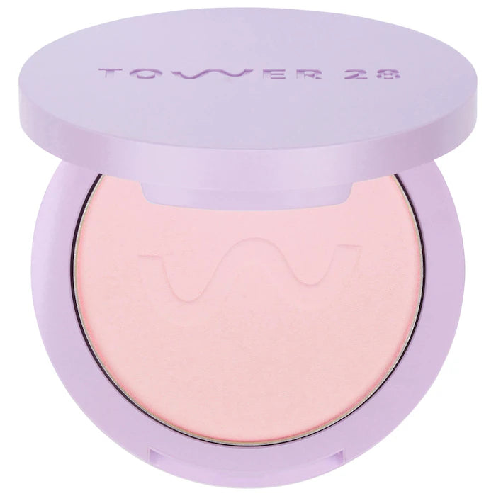 Tower 28 Beauty GetSet Blur + Set Talc-Free Pressed Setting Powder Color: Palisades Pink