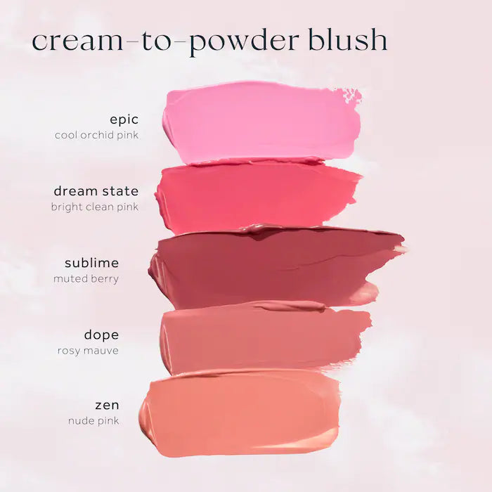 Caliray Blurry Blush Pore Minimizing Cream Blush con Niacinamide tono epic