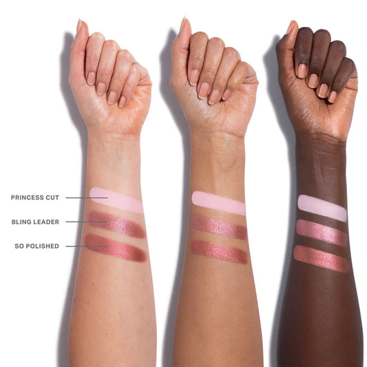 Morphe dazzling metallics eyeshadow trio tono Pinky Ring