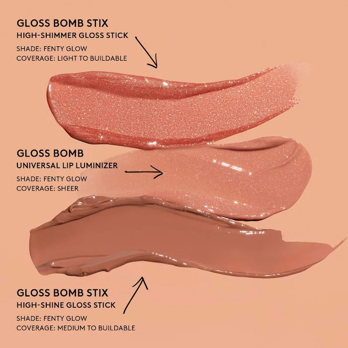 Fenty Beauty Gloss Bomb Stix High-Shine Gloss Stick tono Fu$$Y - shimmering dusty pink