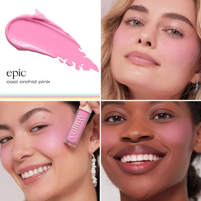 Caliray Blurry Blush Pore Minimizing Cream Blush con Niacinamide tono epic