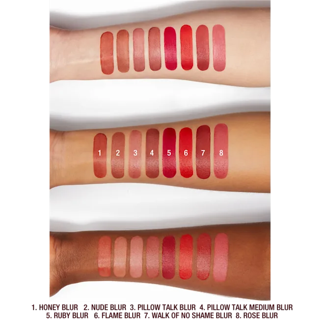 Charlotte Tilbury Airbrush Flawless Matte Lip Blur Liquid Lipstick tono rose blur