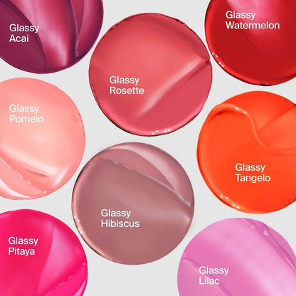 Haus Labs Color Fuse Longwear Hydrating Glassy Lip + Cheek Blush Balm Stick tono Glassy Rosette - rose