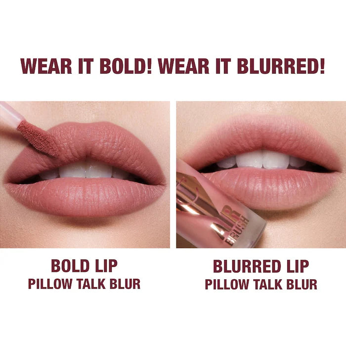 Charlotte Tilbury Airbrush Flawless Matte Lip Blur Liquid Lipstick tono Pillow Talk Blur