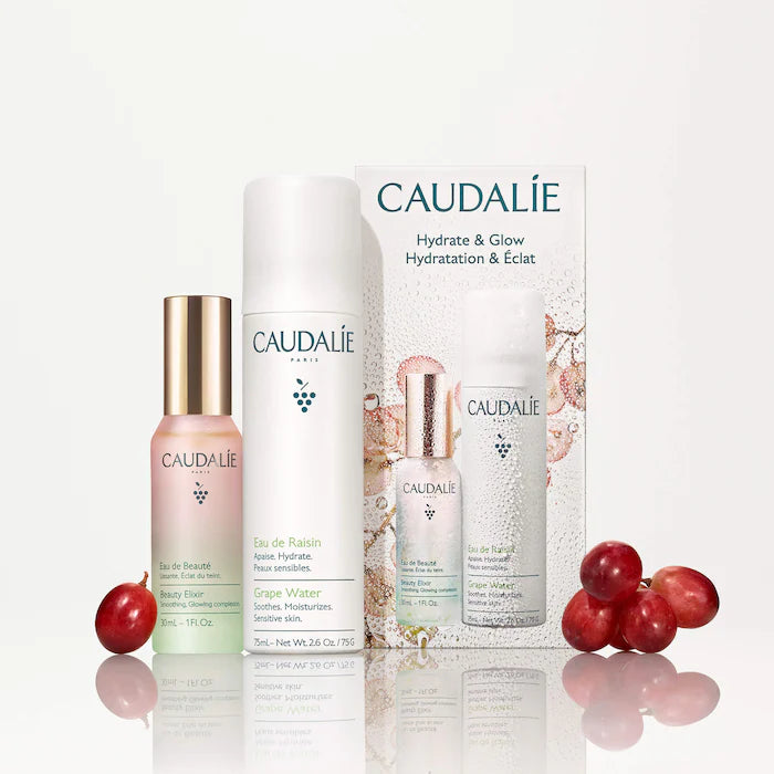 Caudalie Mini Hydrate & Glow Duo for Soothing & Toning