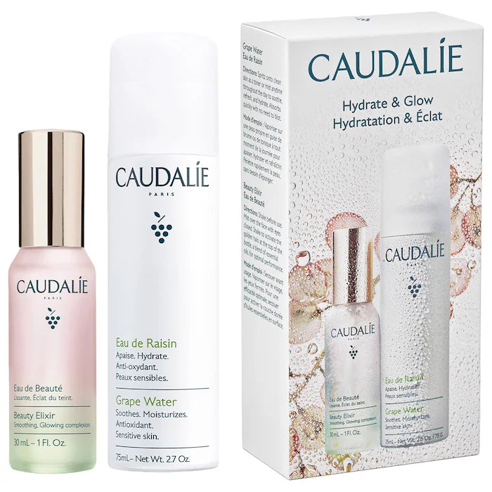 Caudalie Mini Hydrate & Glow Duo for Soothing & Toning