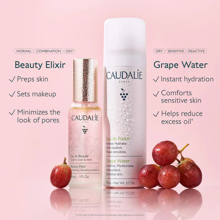 Caudalie Mini Hydrate & Glow Duo for Soothing & Toning