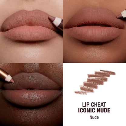 Mini Iconic Lip Cheat Lip Liner trio tono iconic nude 