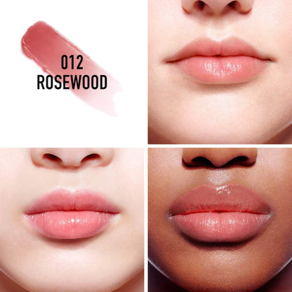 Dior Addict Lip Glow Color: 12 Rosewood - a sheer rosy nude