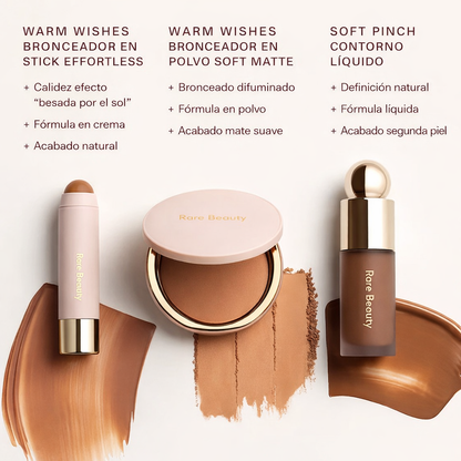 Rare Beauty Warm Wishes Soft Matte Powder Bronzer Tono Warmed Up - light brown