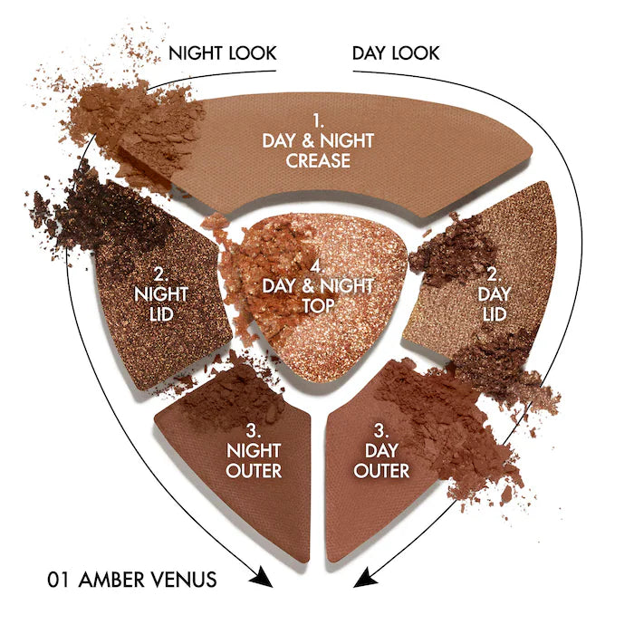 Dolce&Gabbana Ever Icon Eye Palette Longwear Multi-Finish Color: 01 Amber Venus - Iconic Browns