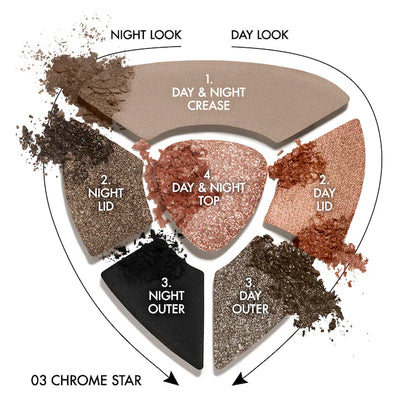 Dolce&Gabbana 
Ever Icon Eye Palette Longwear Multi-Finish Eyeshadow Palette tono 03 Chrome Star - Sleek Grays