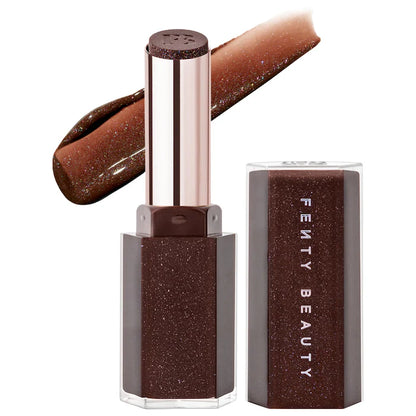 Fenty Beauty Gloss Bomb Stix High-Shine Gloss Stick tono Hot Chocolit N5- shimmering rich brown
