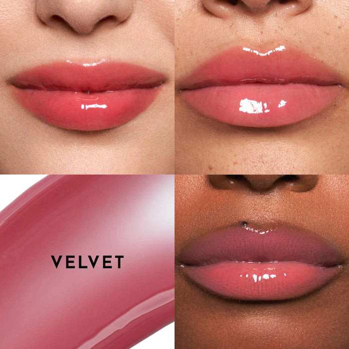 LAWLESS Forget The Filler Lip Plumper Line Smoothing Gloss Color: Velvet - rosy mauve with plummy undertones