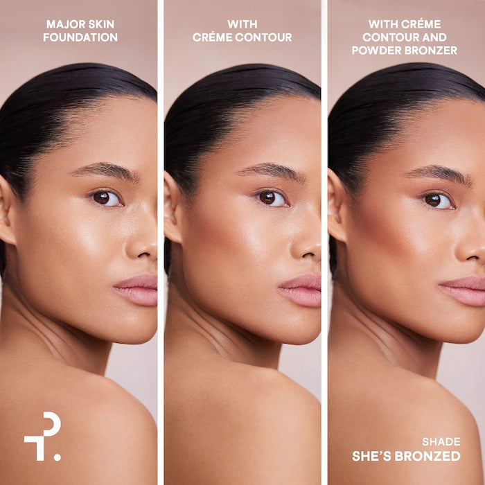 PATRICK TA 
Major Sculpt Crème Contour & Powder Bronzer Duo She's Bronzed - medium with warm undertone