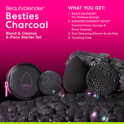 Beauty blender Besties Charcoal Blend & Cleanse 4-Piece Starter Set