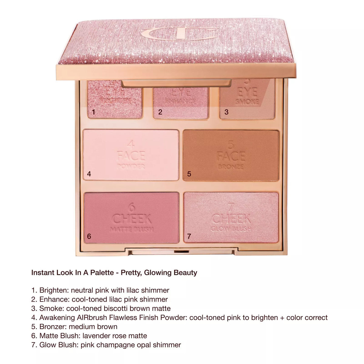 Charlotte Tilbury Hollywood Instant Look In a Palette tono Pretty, Glowing Beauty