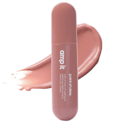 point of view. amp it amplifying high-shine smoothing lip balm ampoule tono cannoli