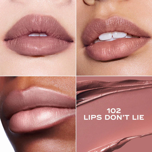 Marc Jacobs Beauty  Heart On Long-Lasting Soft Shine Lipstick tono 102 Lips Don’t Lie cool light brown beige