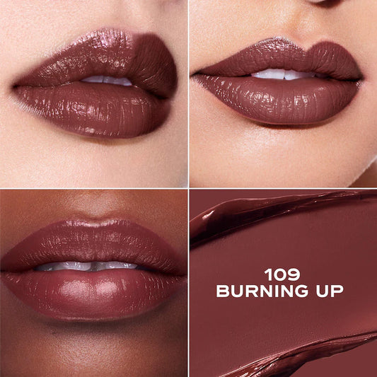 Heart On Long-Lasting Soft Shine Lipstick tono 109 Burning Up  deep dark brown