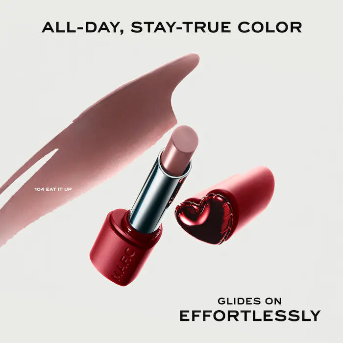 Marc Jacobs Beauty 
Heart On Long-Lasting Soft Shine Lipsticks