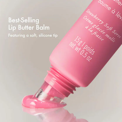 Summer Fridays Sweet Pink Duo incluye Birthday Cake + Strawberry Soft Serve Lip Butter Balm