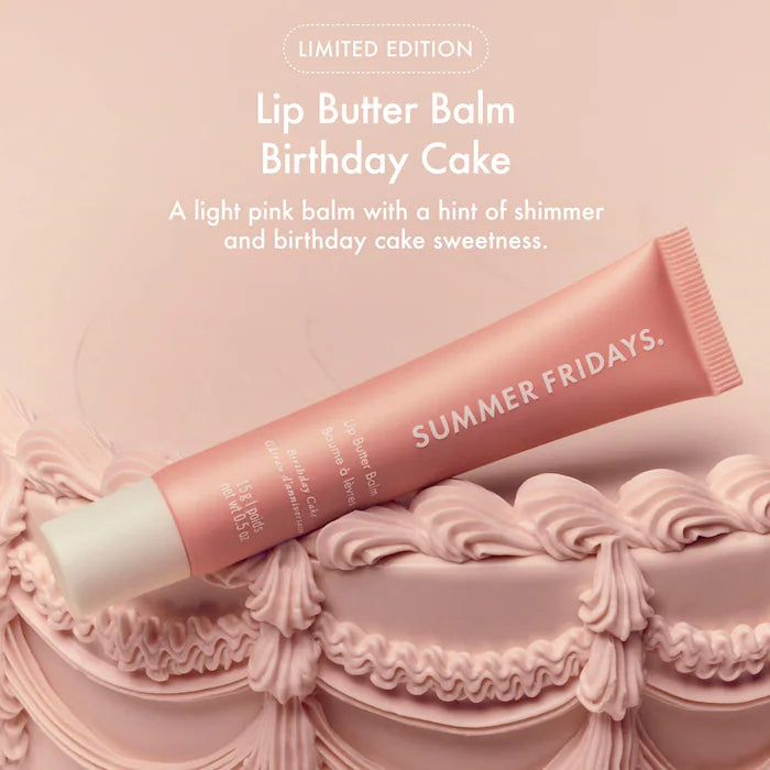Summer Fridays Sweet Pink Duo incluye Birthday Cake + Strawberry Soft Serve Lip Butter Balm