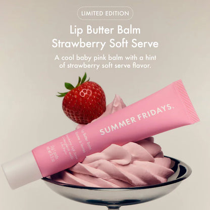 Summer Fridays Sweet Pink Duo incluye Birthday Cake + Strawberry Soft Serve Lip Butter Balm